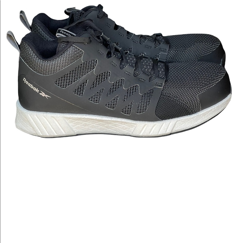 - Reebok work fusion‎ flex wave work compositive toe black/white shoes size… - Picture 13 of 13